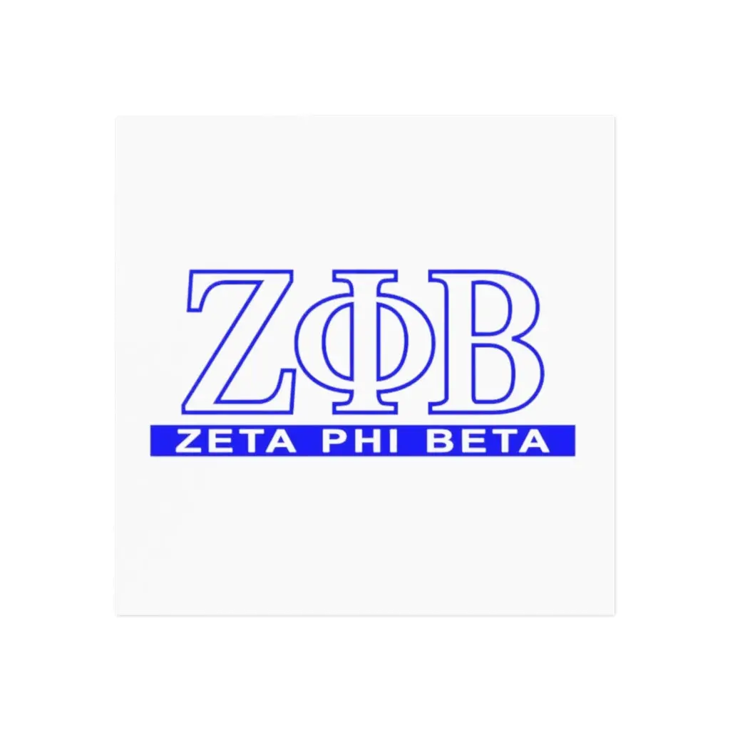 Zeta Phi Beta Square Magnet 1