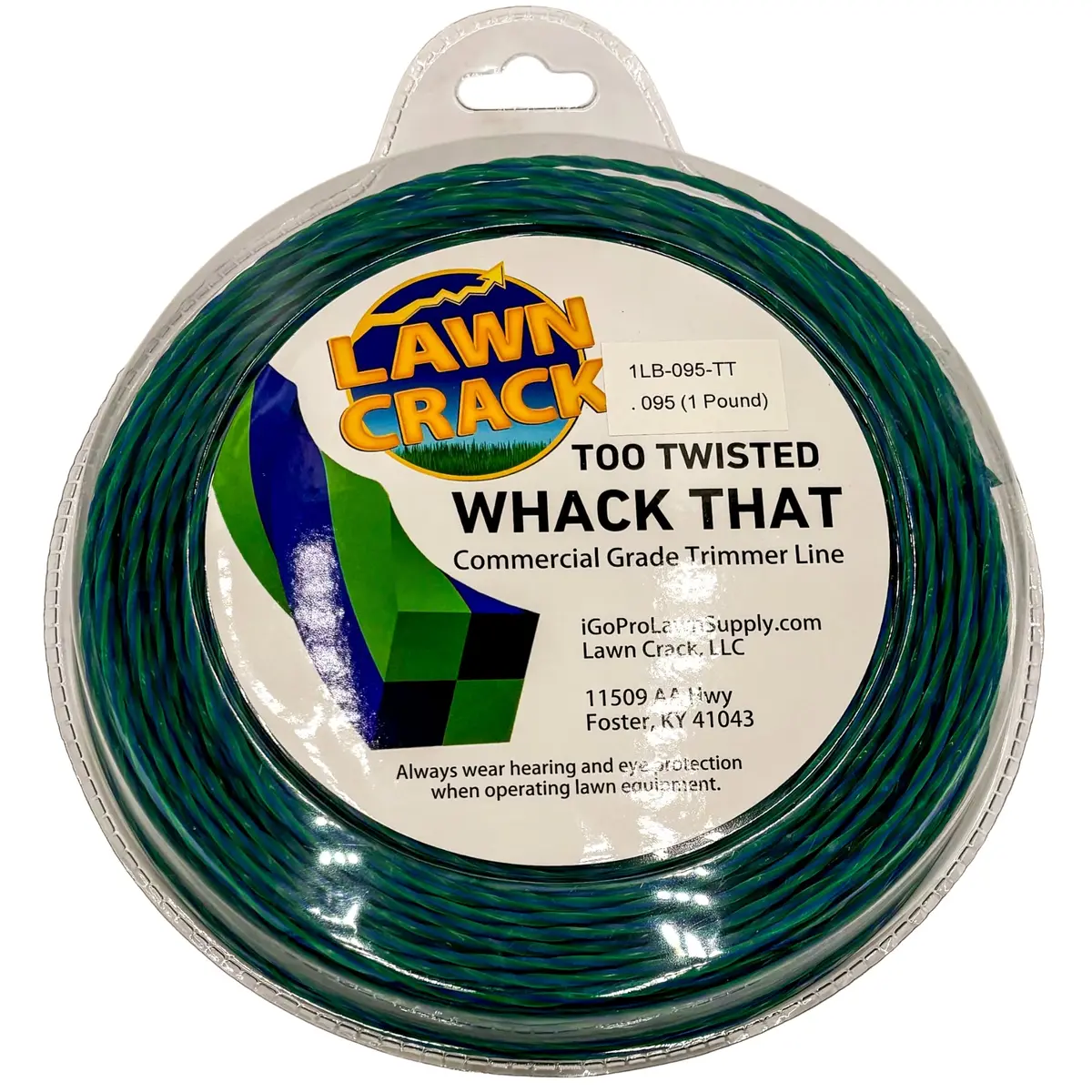 .095 Too Twisted Trimmer Line 1 Pound Commercial Grade Lawn Crack 1