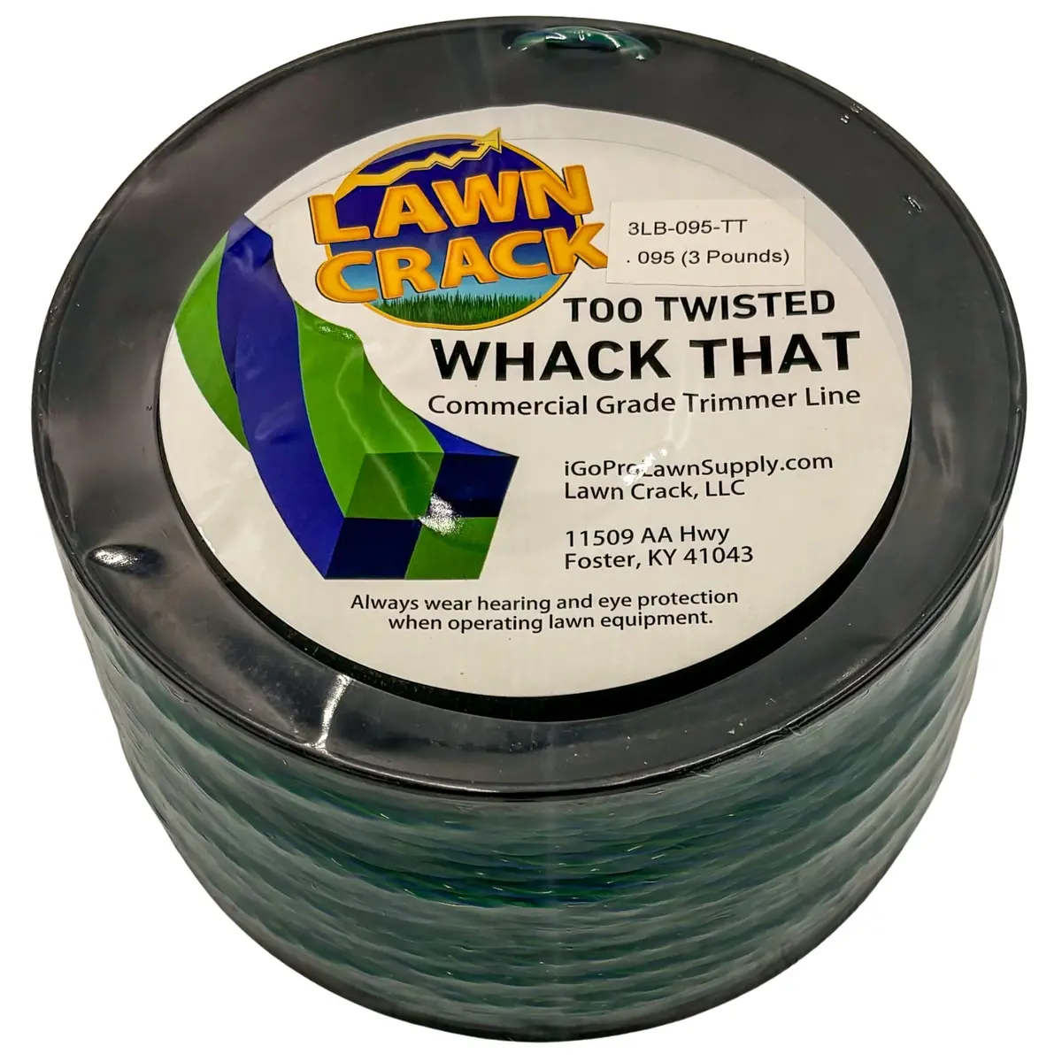 .095 Too Twisted Trimmer Line 3 Pounds Commercial Grade Lawn Crack 1
