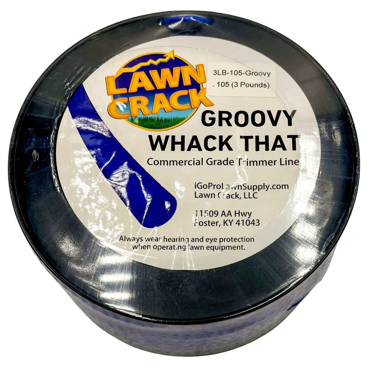 .105 Groovy Trimmer Line 3 Pounds Commercial Grade Lawn Crack 1