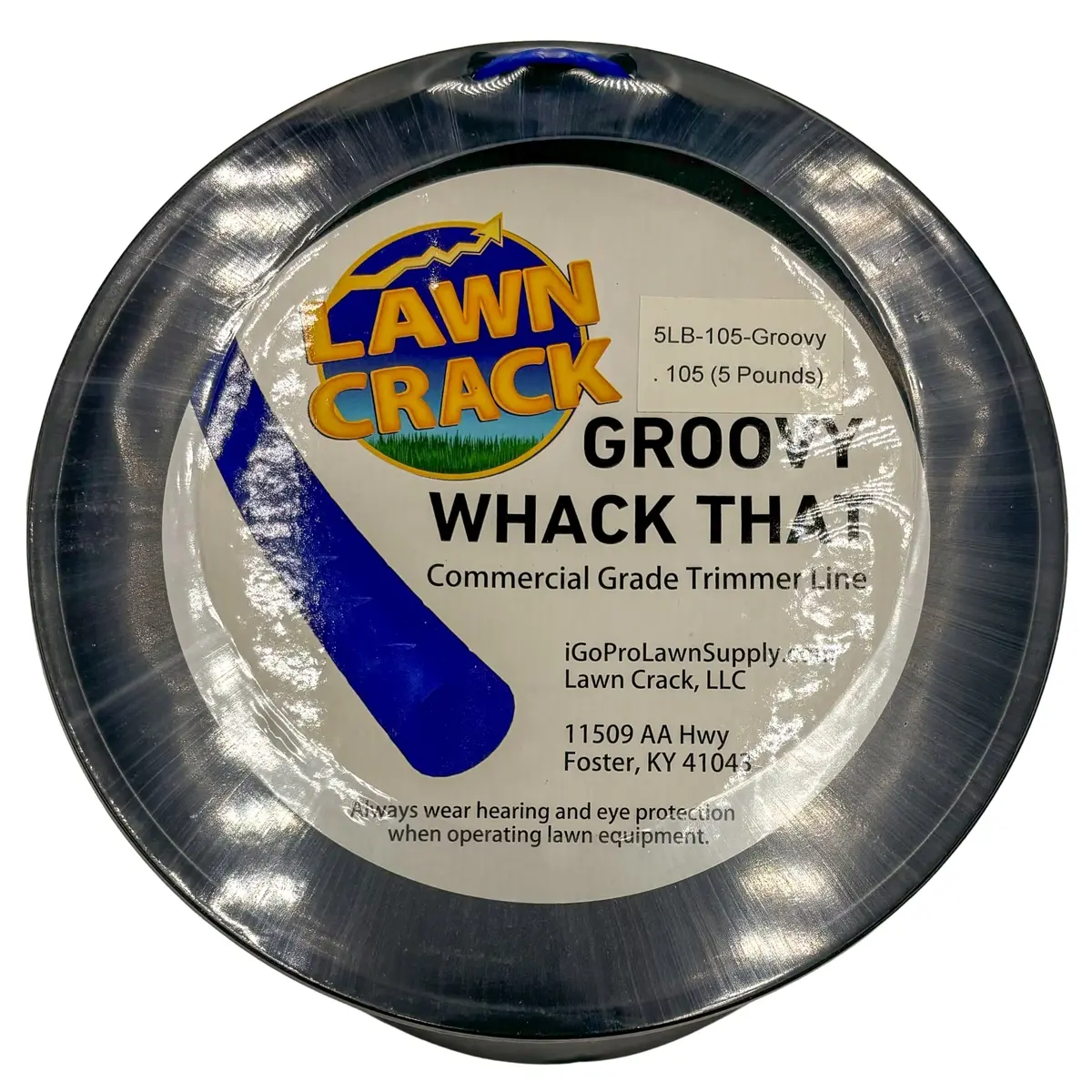 .105 Groovy Trimmer Line 5 Pounds Commercial Grade Lawn Crack 1