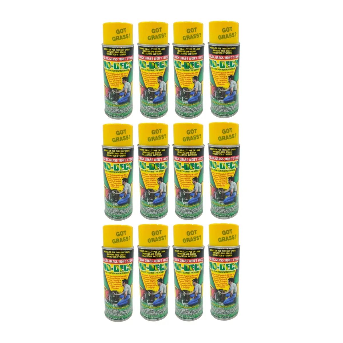 12-Pack Of Mo-Deck Lawn Mower Deck Non-Stick Spray 1