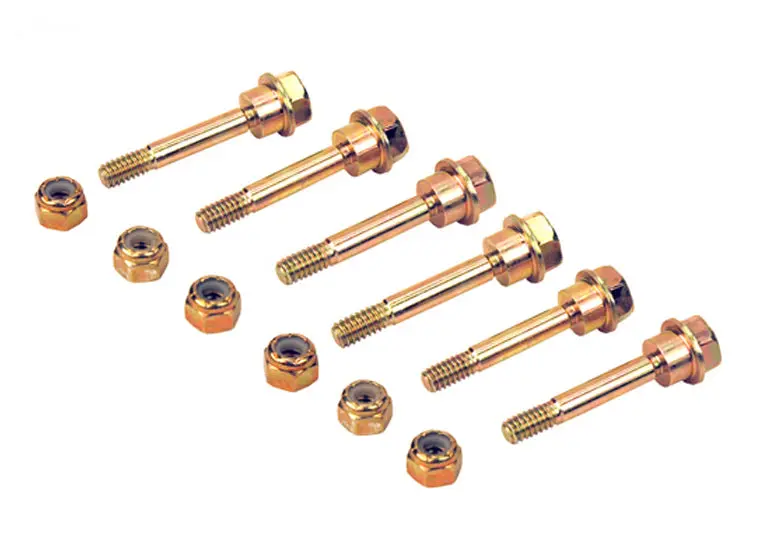 Shear Pin And Nut Set For Craftsman & Husqvarna Snowblowers (Set Of 6) 1