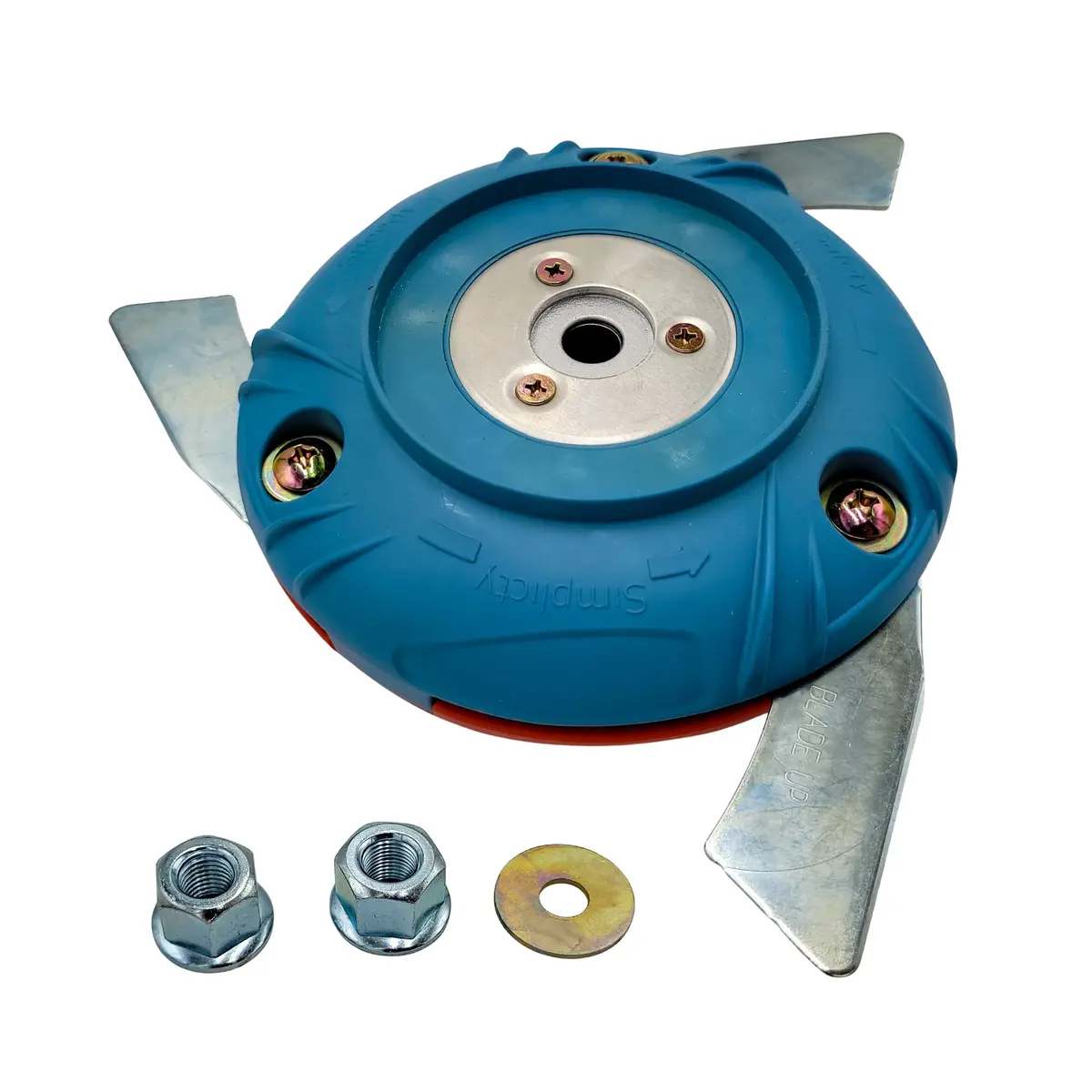 Bush Hog Style String Trimmer Head With 3 Articulating Metal Blades (Tri-Clone) 1