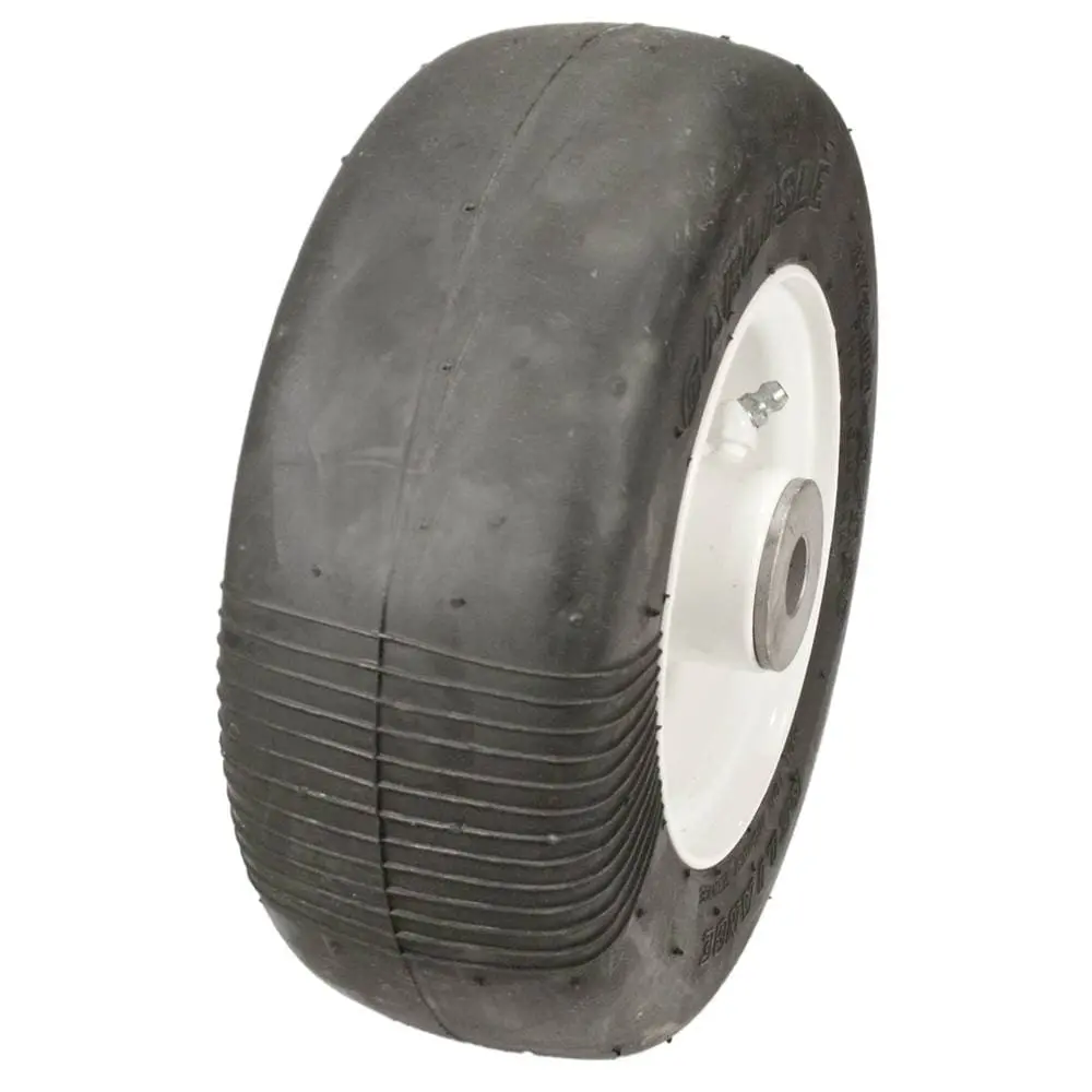 8X3.00-4 Walker & Swisher Flat-Free Wheel & Tire Assembly 1