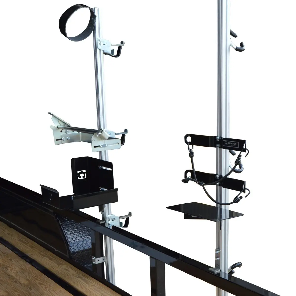 Trailer Rack Setup Holds 3 String Trimmers, 1 Large Backpack Blower & More 1