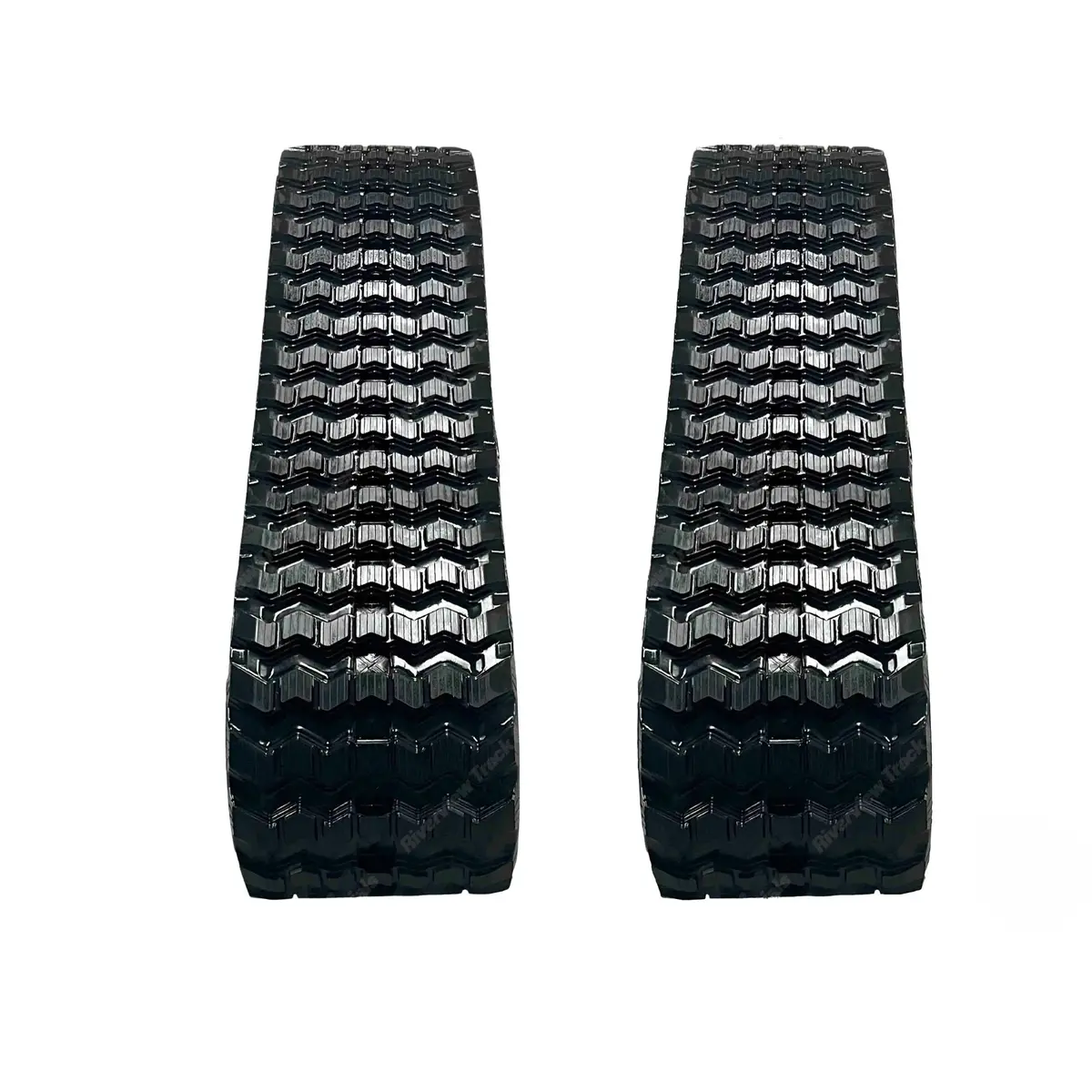 320X86x52  Rubber Tracks (Set Of 2)  Zig-Zag Tread (13") 1