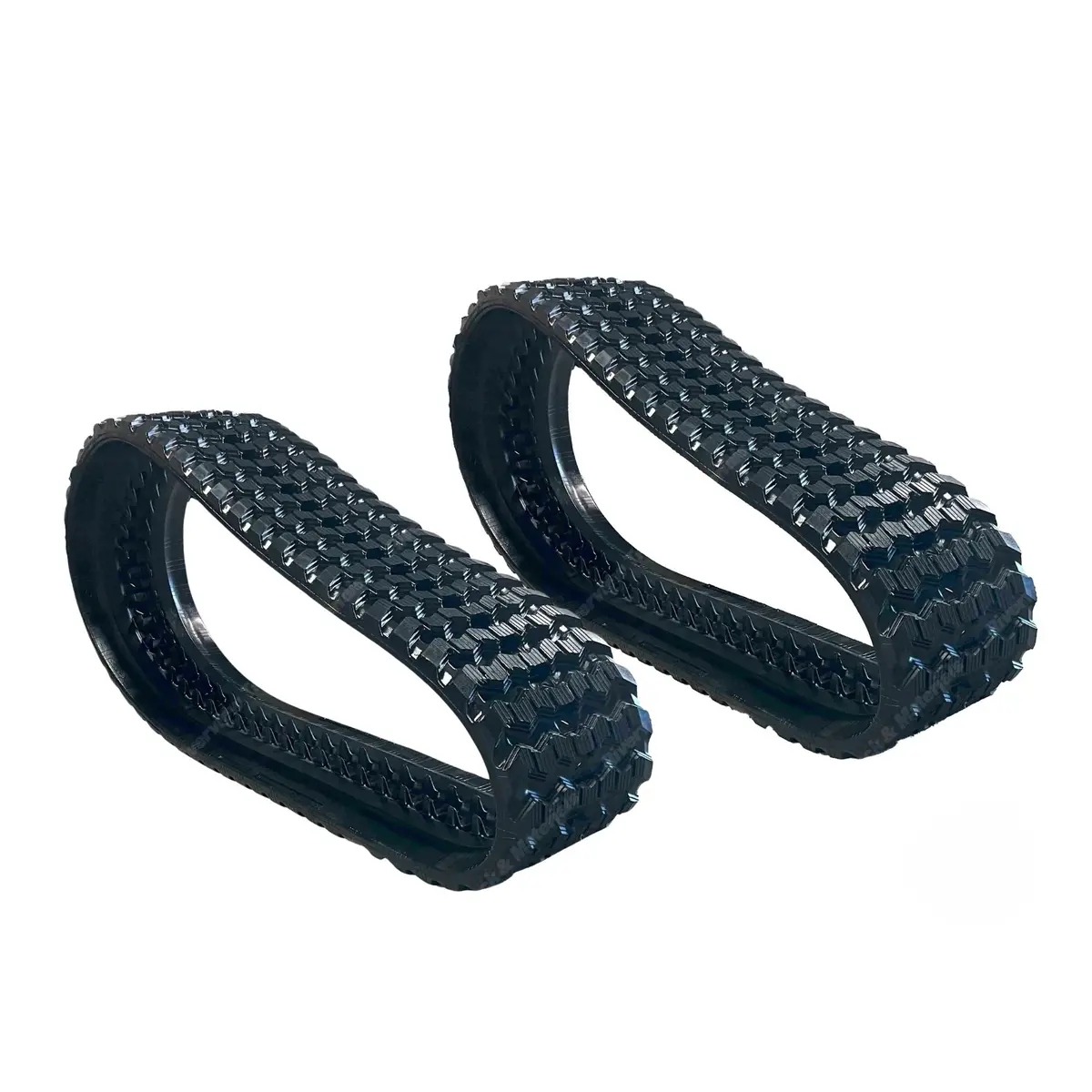 400X86x56 Rubber Tracks (Set Of 2) Zig-Zag Tread Pattern (16") 2
