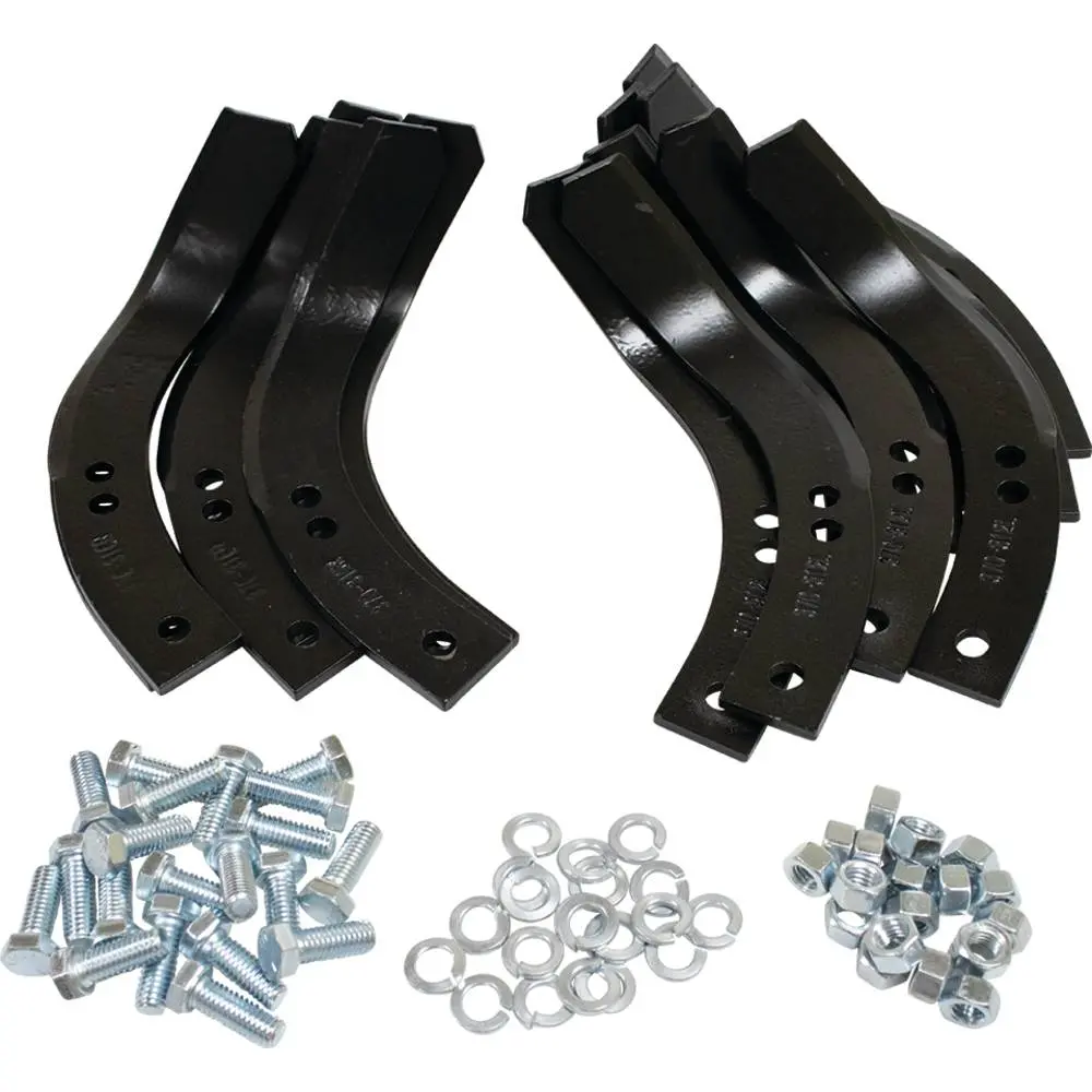 12" Bolo 3-Hole Tiller Tine Set W/Hardware Mtd, Cub Cadet & White Outdoor 1