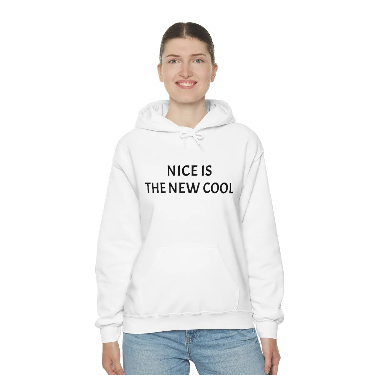 Nice Is The New Cool Heavy Blend™ Hooded Sweatshirt 4