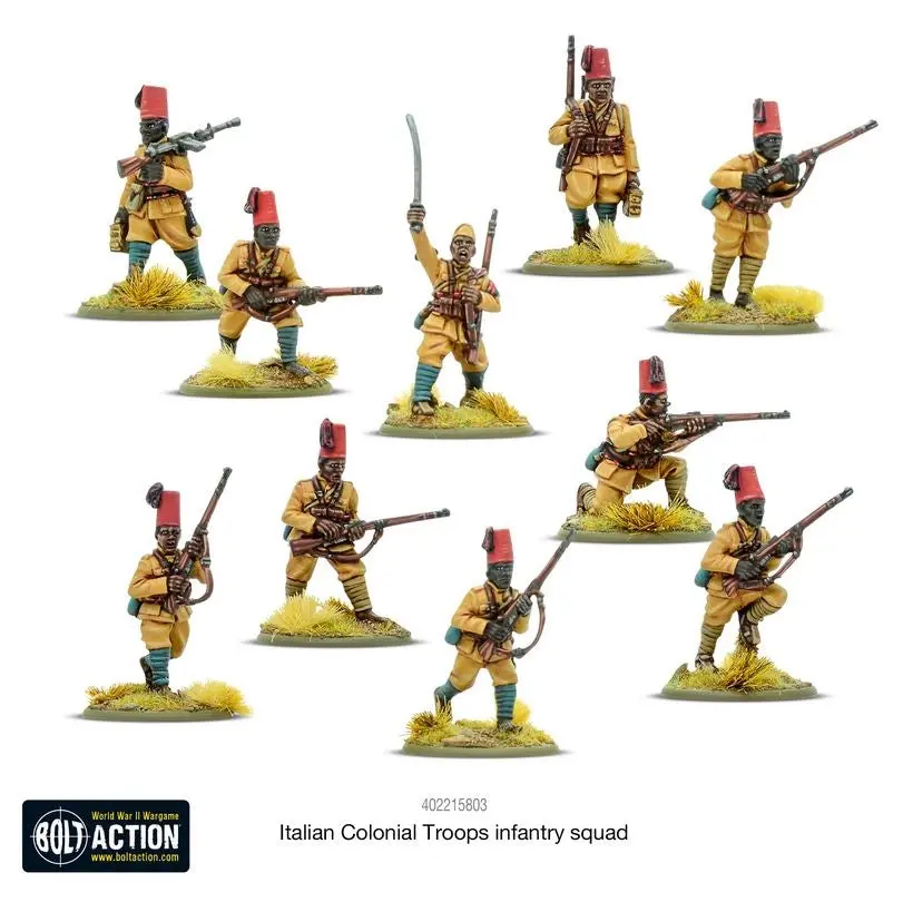 Italian Colonial Troops Infantry Section (Extra Small Box) 1
