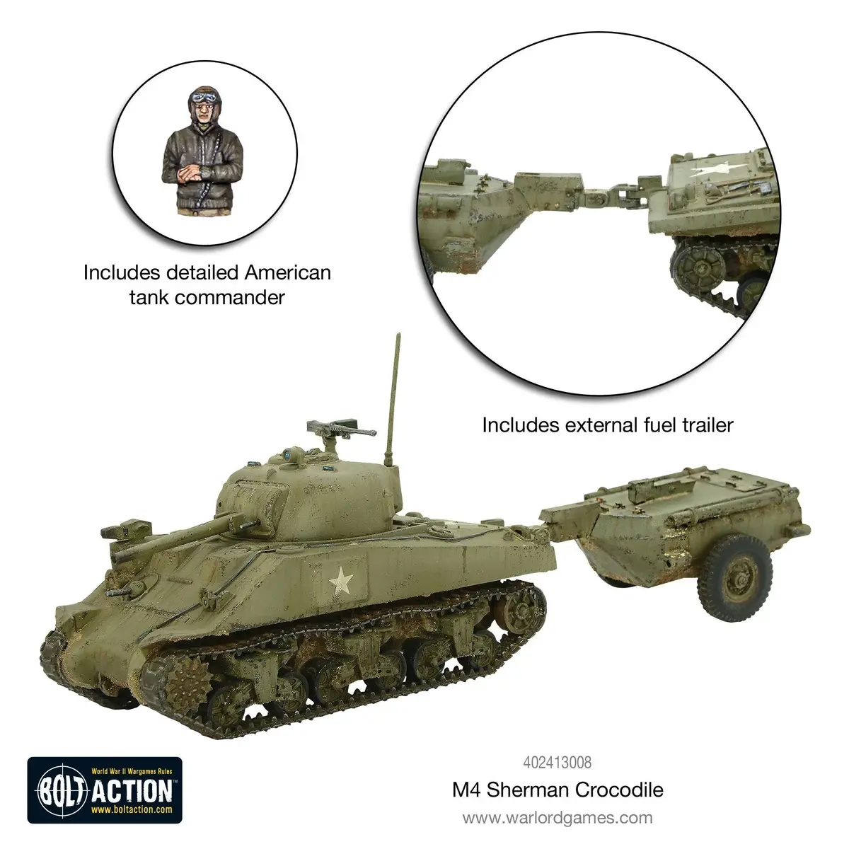 Sherman Crocodile Flamethrower Tank (Green Box) 1