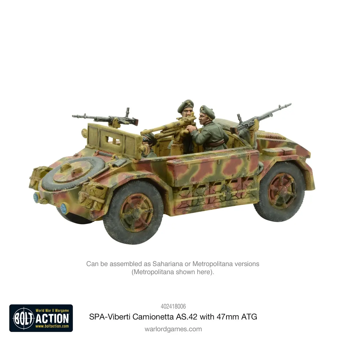 Spa-Viberti Camionetta As. 42 With 47Mm Atg (Pack) 1