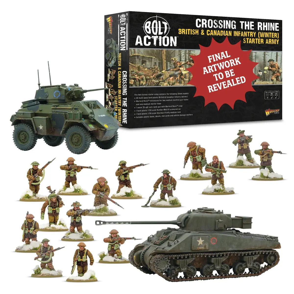 'Crossing The Rhine' - British & Canadian Infantry (Winter) Starter Army 1