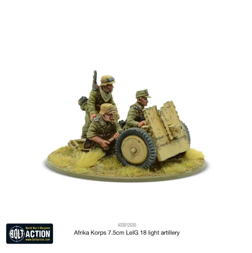Afrika Korps 7.5Cm Leig 18 Light Artillery (Blister) 1