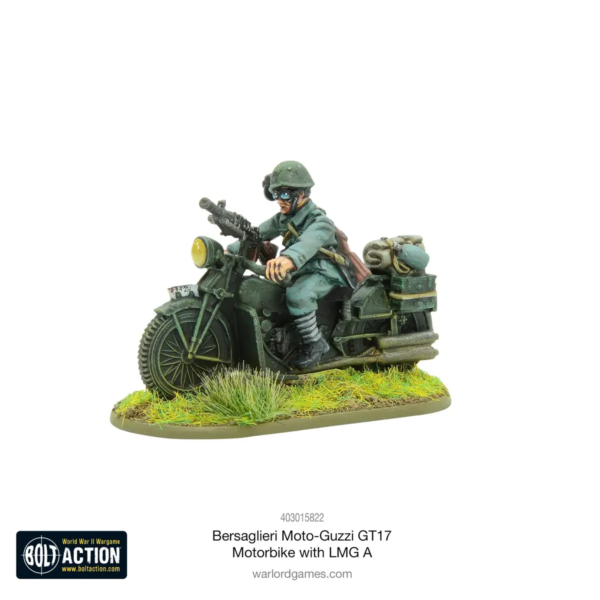 Bersaglieri Moto-Guzzi Gt17 Motorbike With Lmg A (Blister) 1