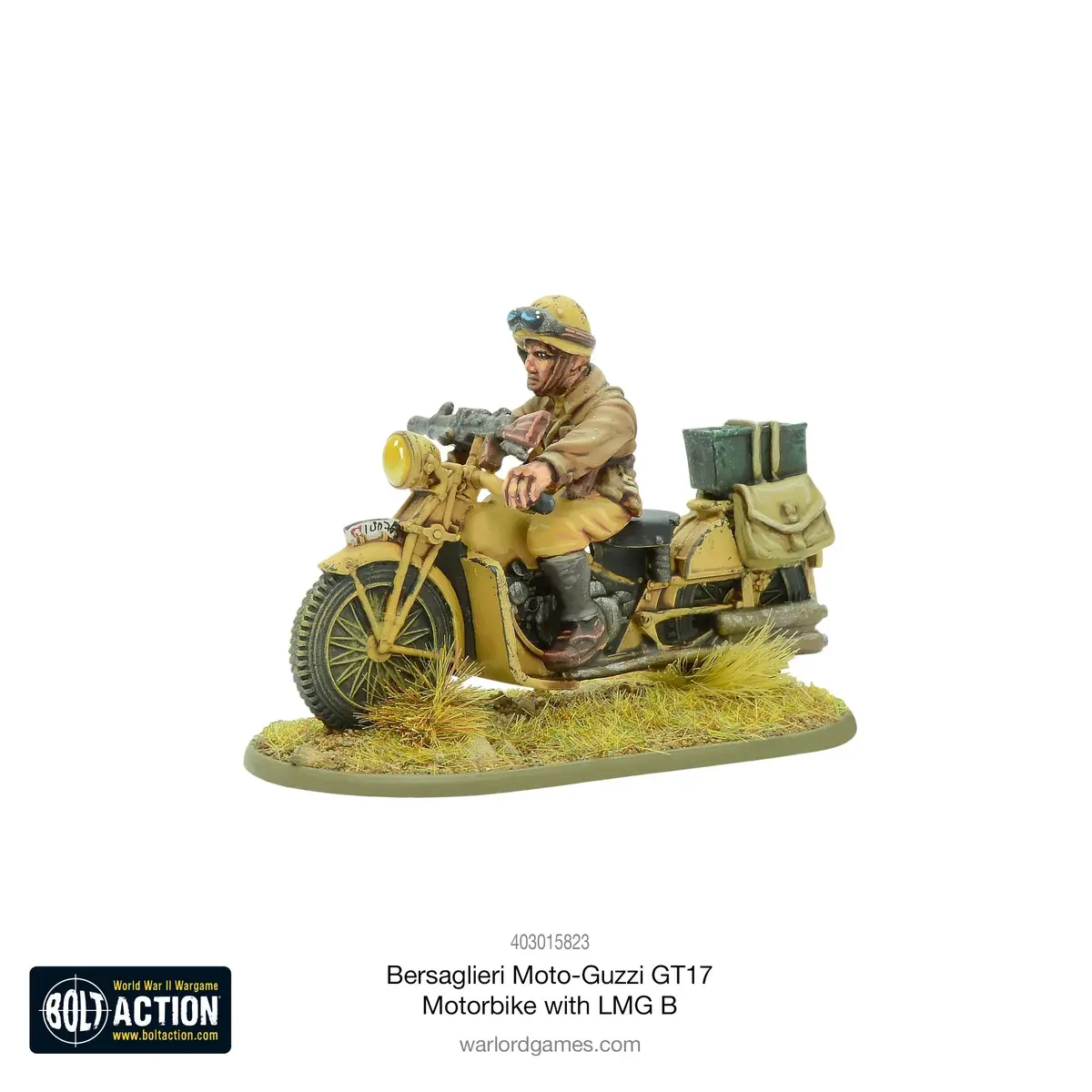 Bersaglieri Moto-Guzzi Gt17 Motorbike With Lmg B (Blister) 1