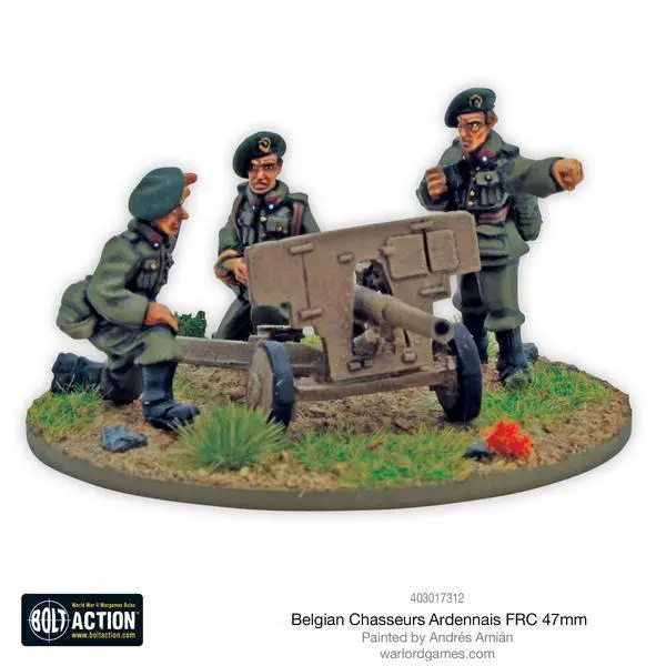 Belgian Chasseurs Ardennais Frc 47Mm Anti-Tank Gun (Blister) 1