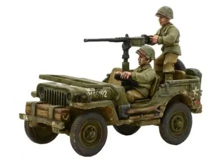 Us Army Jeep With 50 Cal Mmg (Blister) 1