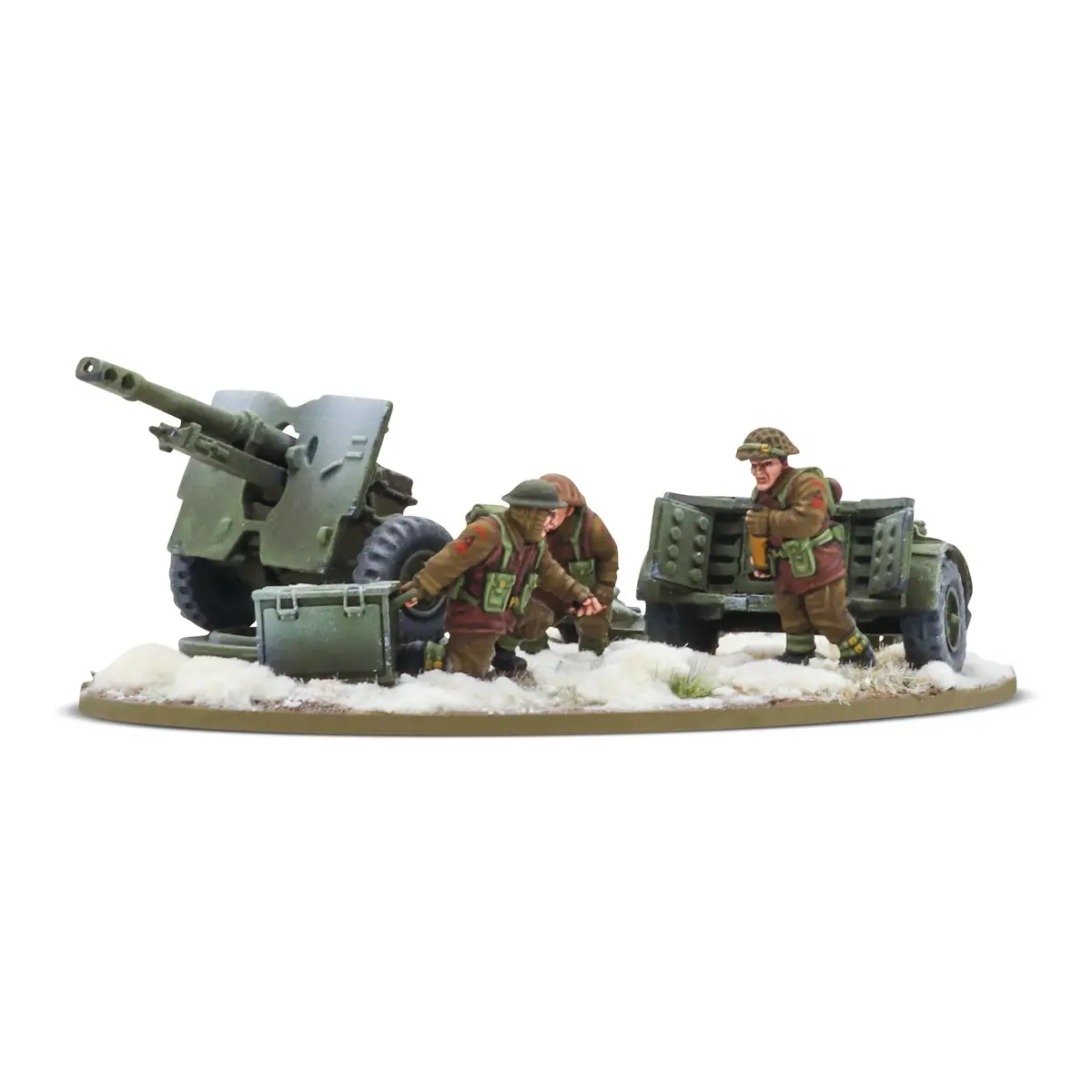 25-Pdr Light Howitzer With British Infantry (Winter) Crew 1