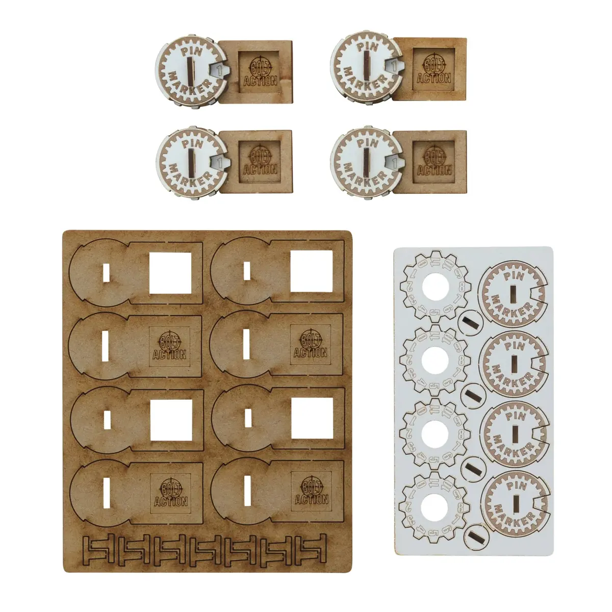 Bolt Action Mdf Unit Pin Markers 1