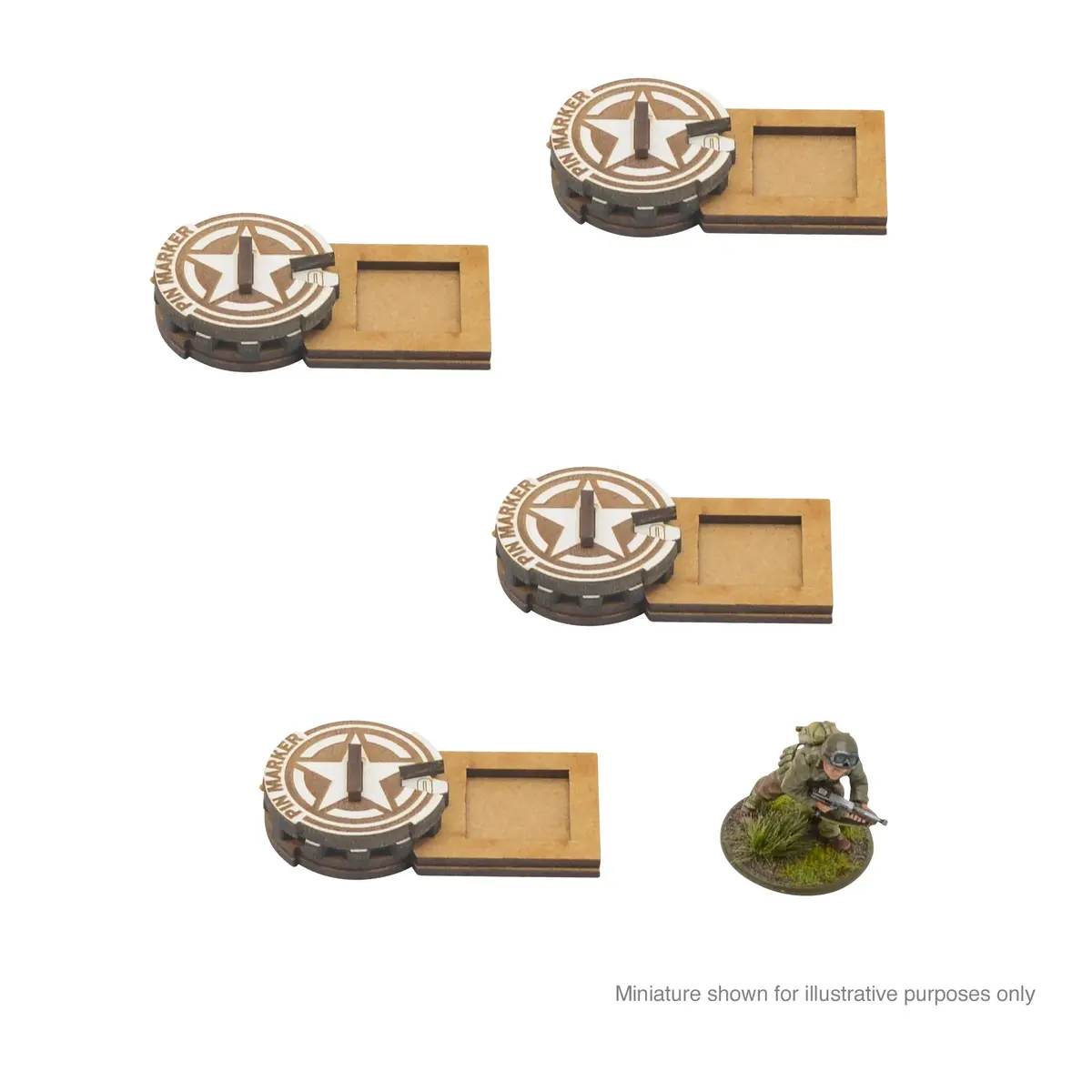 Bolt Action Mdf Unit Pin Markers - Usa 1
