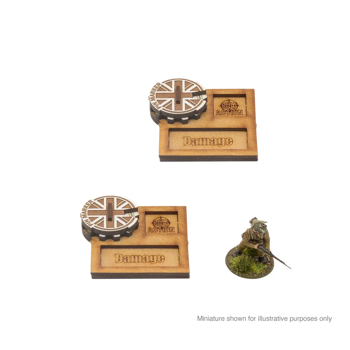 Bolt Action Mdf Vehicle Pin Markers - Great Britain 1