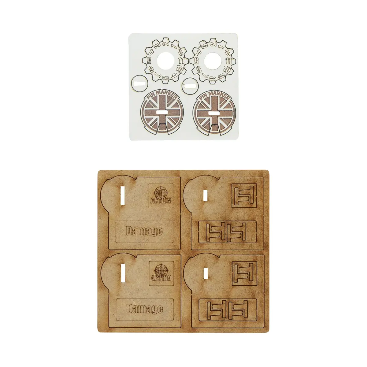 Bolt Action Mdf Vehicle Pin Markers - Great Britain 2