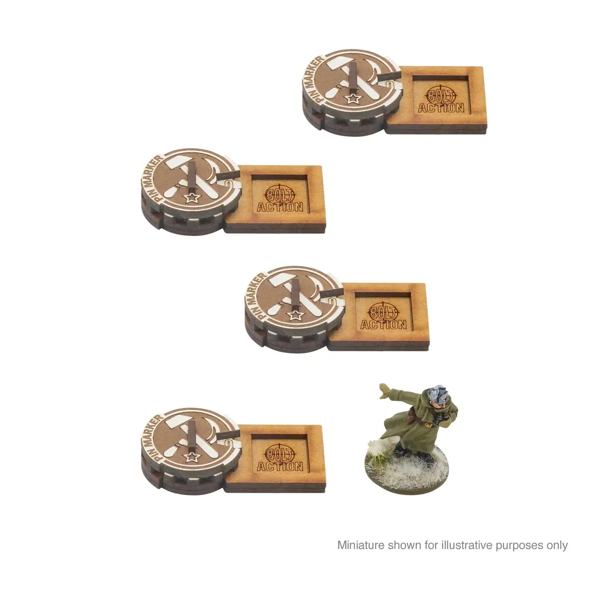 Bolt Action Mdf Unit Pin Markers - Soviet Union 1