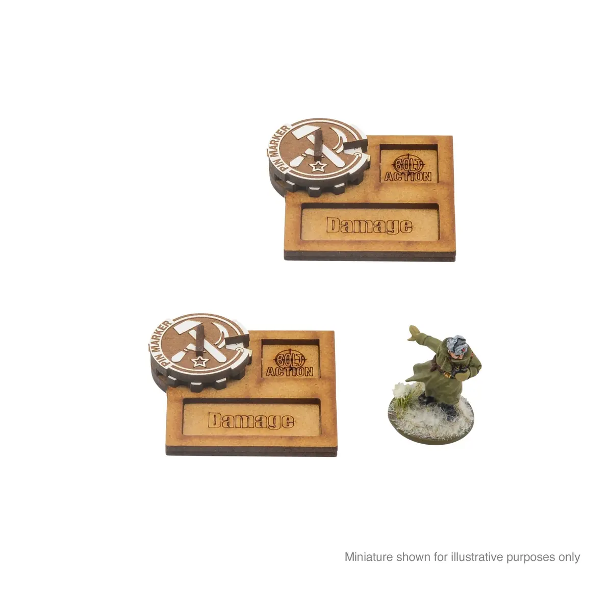 Bolt Action Mdf Vehicle Pin Markers - Soviet Union 1