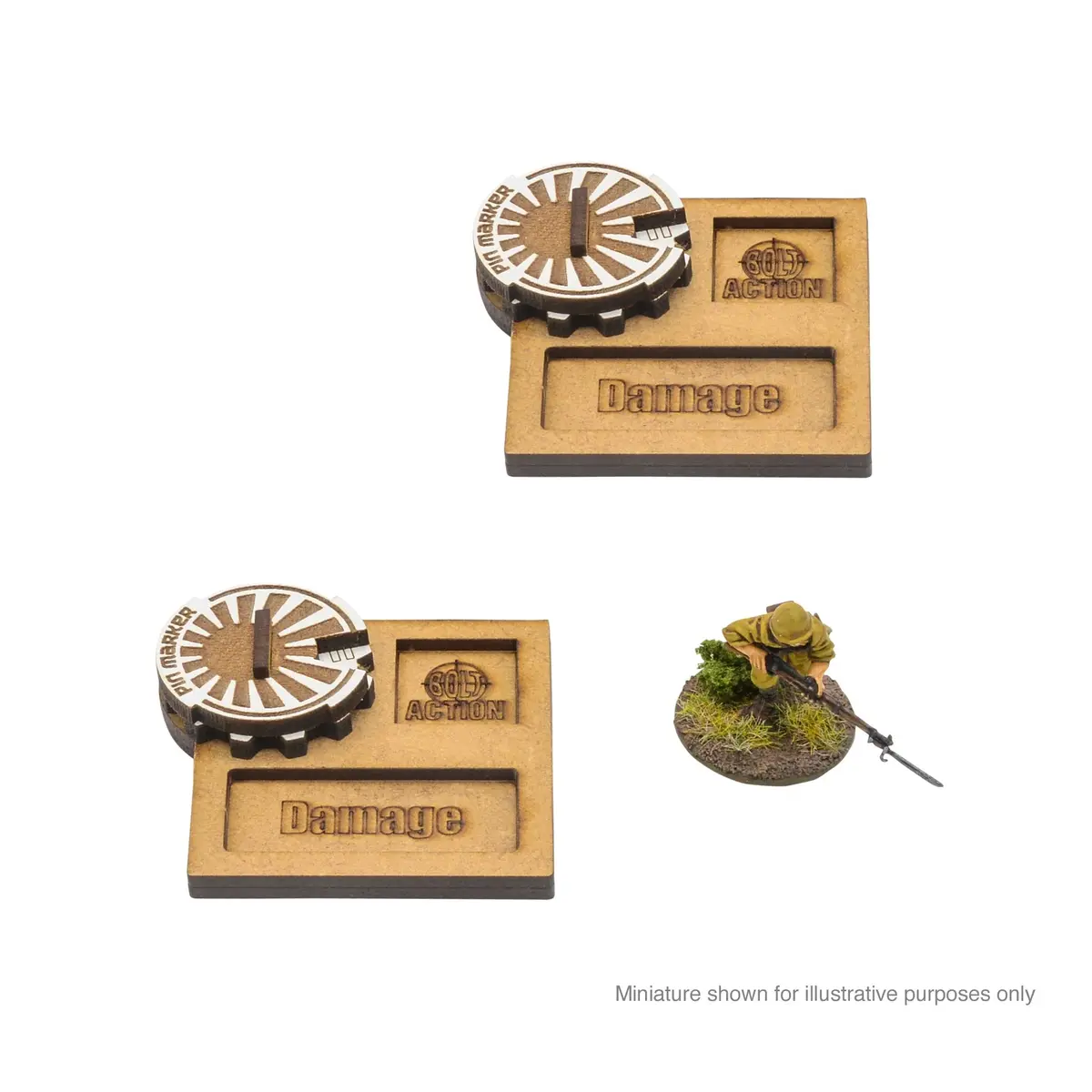 Bolt Action Mdf Vehicle Pin Markers - Japan 1