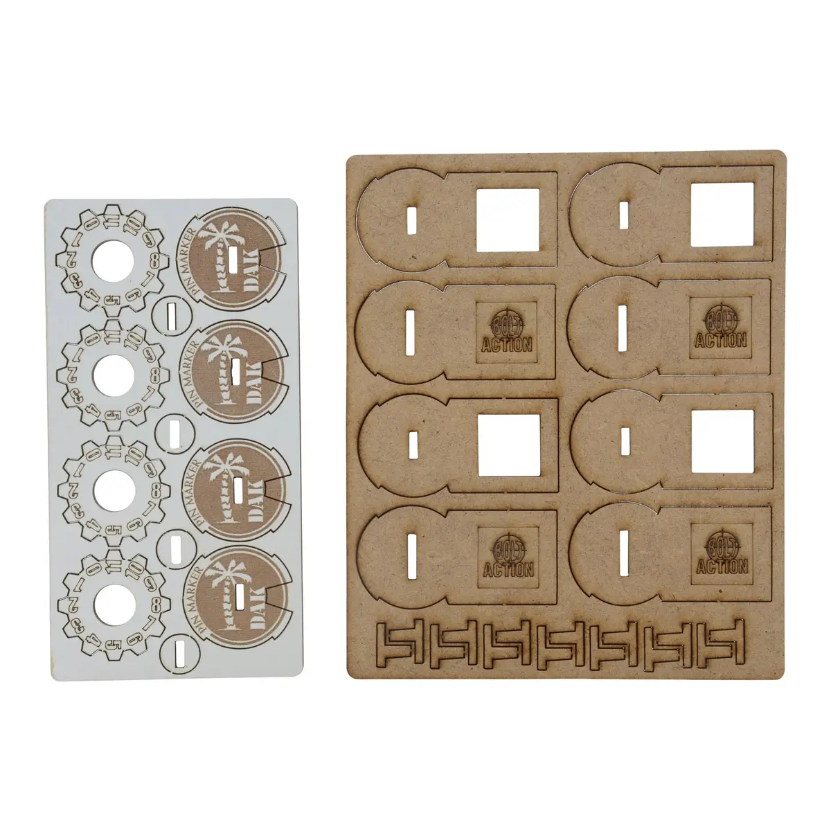 Bolt Action Mdf Unit Pin Markers - Afrika Korps 1