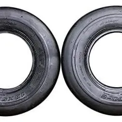 13X5.00-6 Ribbed Tread Tires For Mowers (Set Of 2) 1