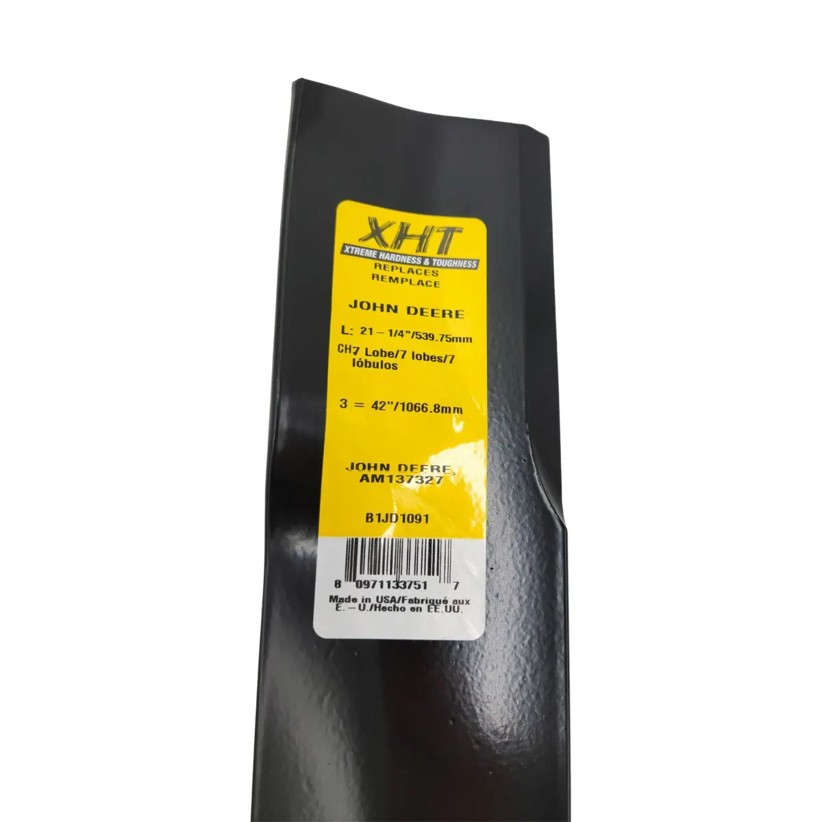 42" John Deere Xht High Lift Mower Blade (7-Point Star Center Hole) 1