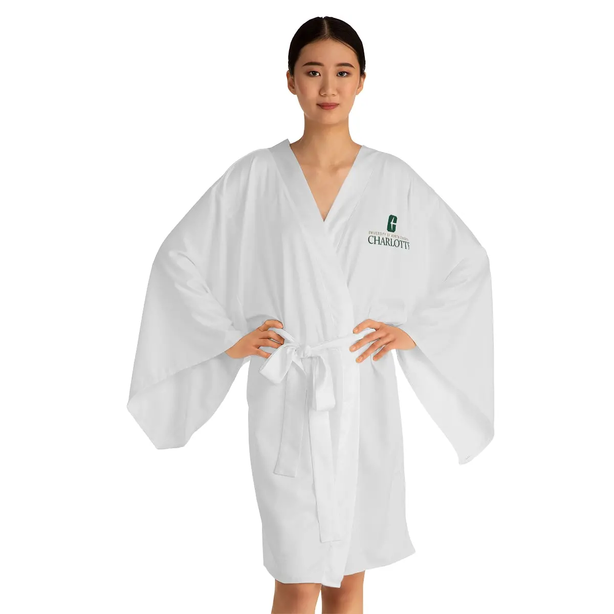 Uncc Long Sleeve Kimono Robe 1