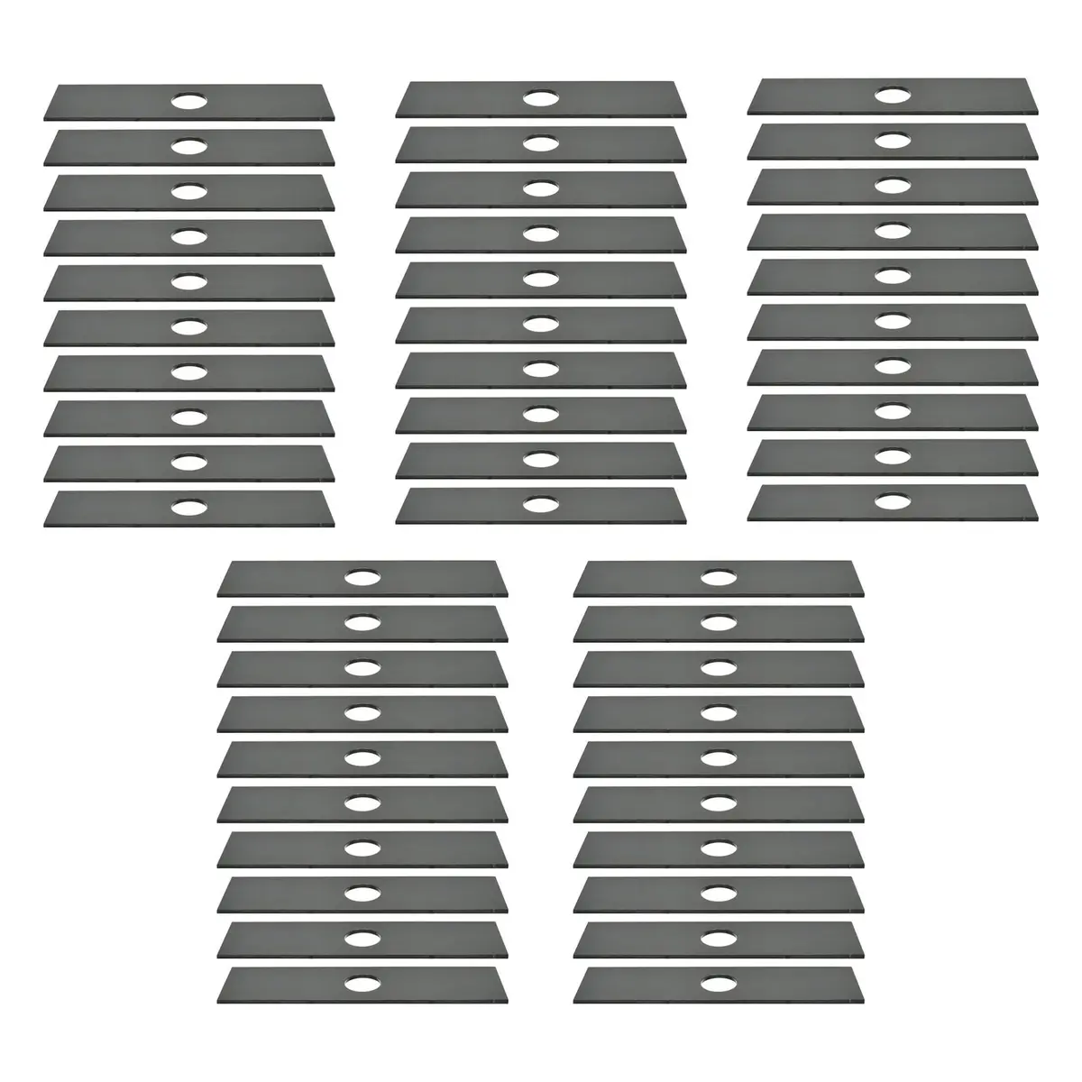 50 Edger Blades 7-11/16" Long X 1" Hole Heat-Treated Unsharpened 1