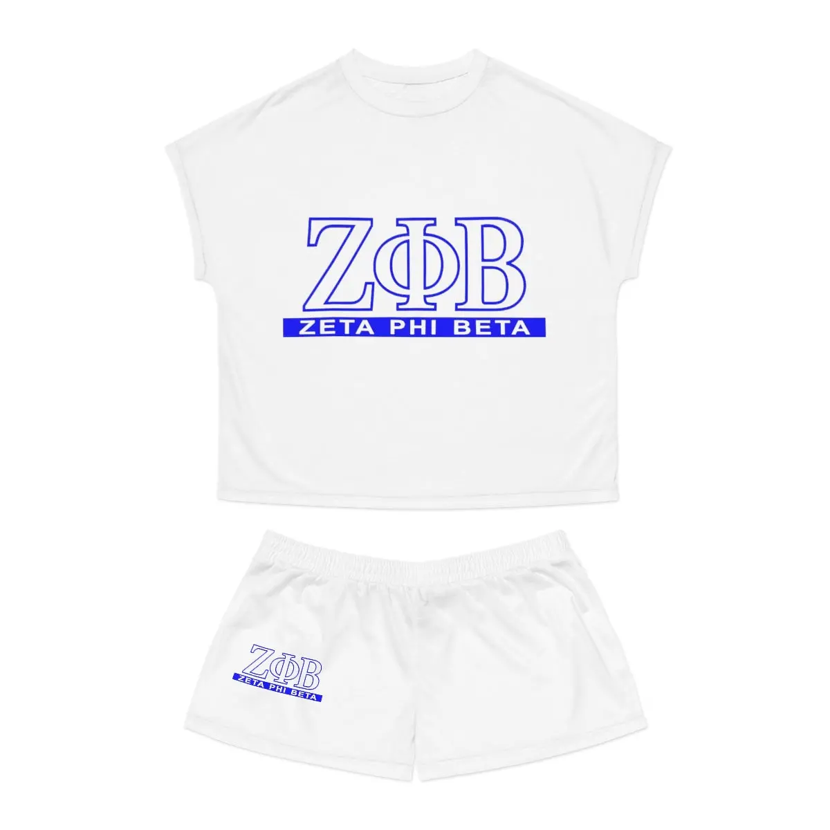 Zeta Phi Beta Women's Short Pajama Set 1