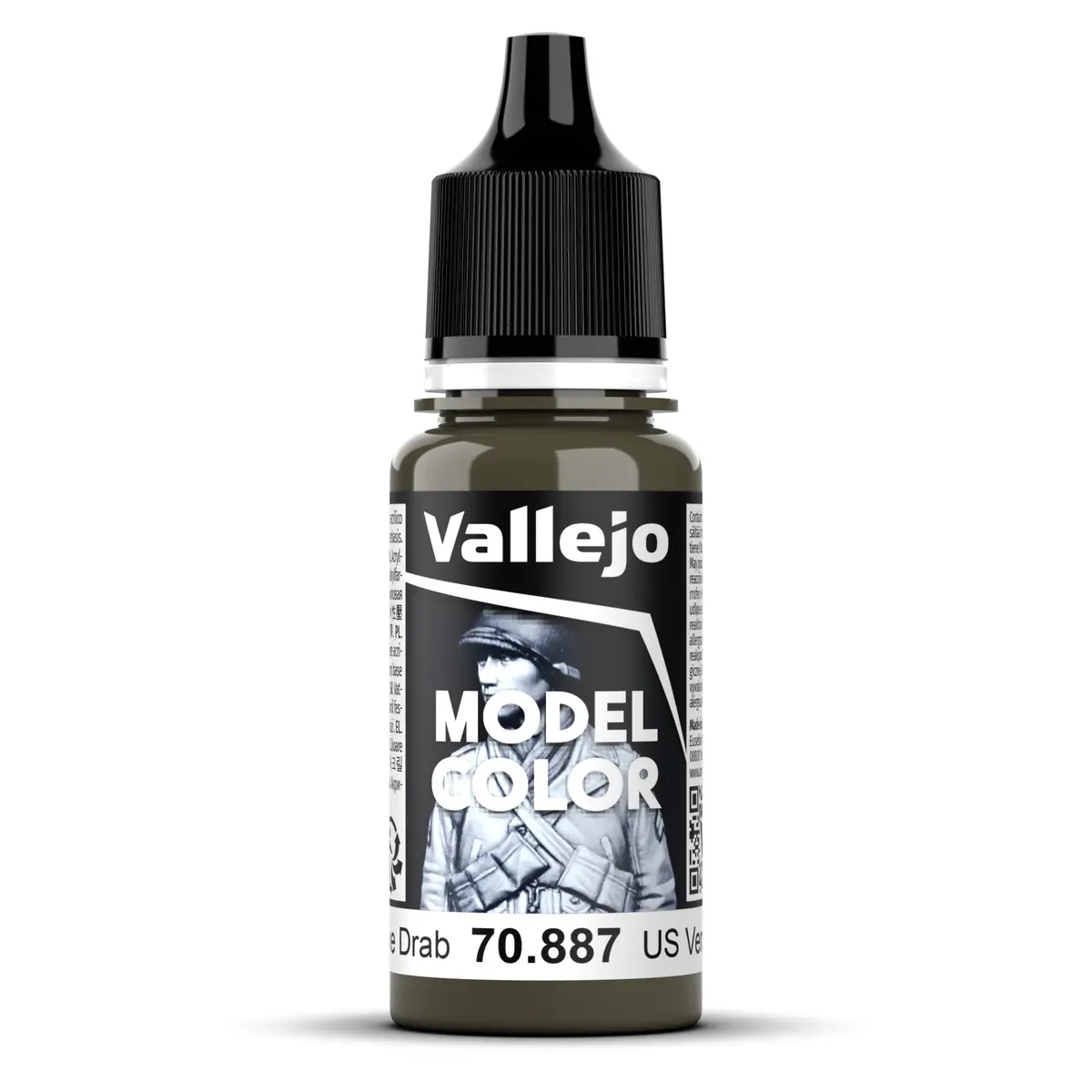 Vallejo Model Colour - 122 Us Olive Drab 18Ml 1