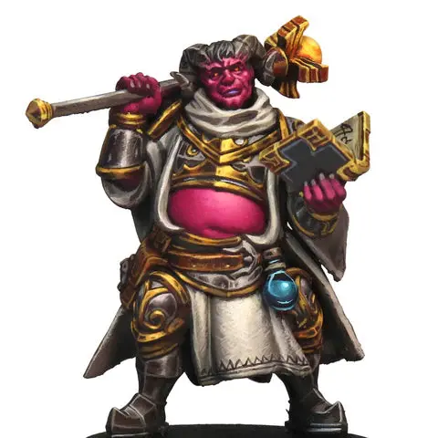 Tiefling Cleric Male D&D Miniature 1