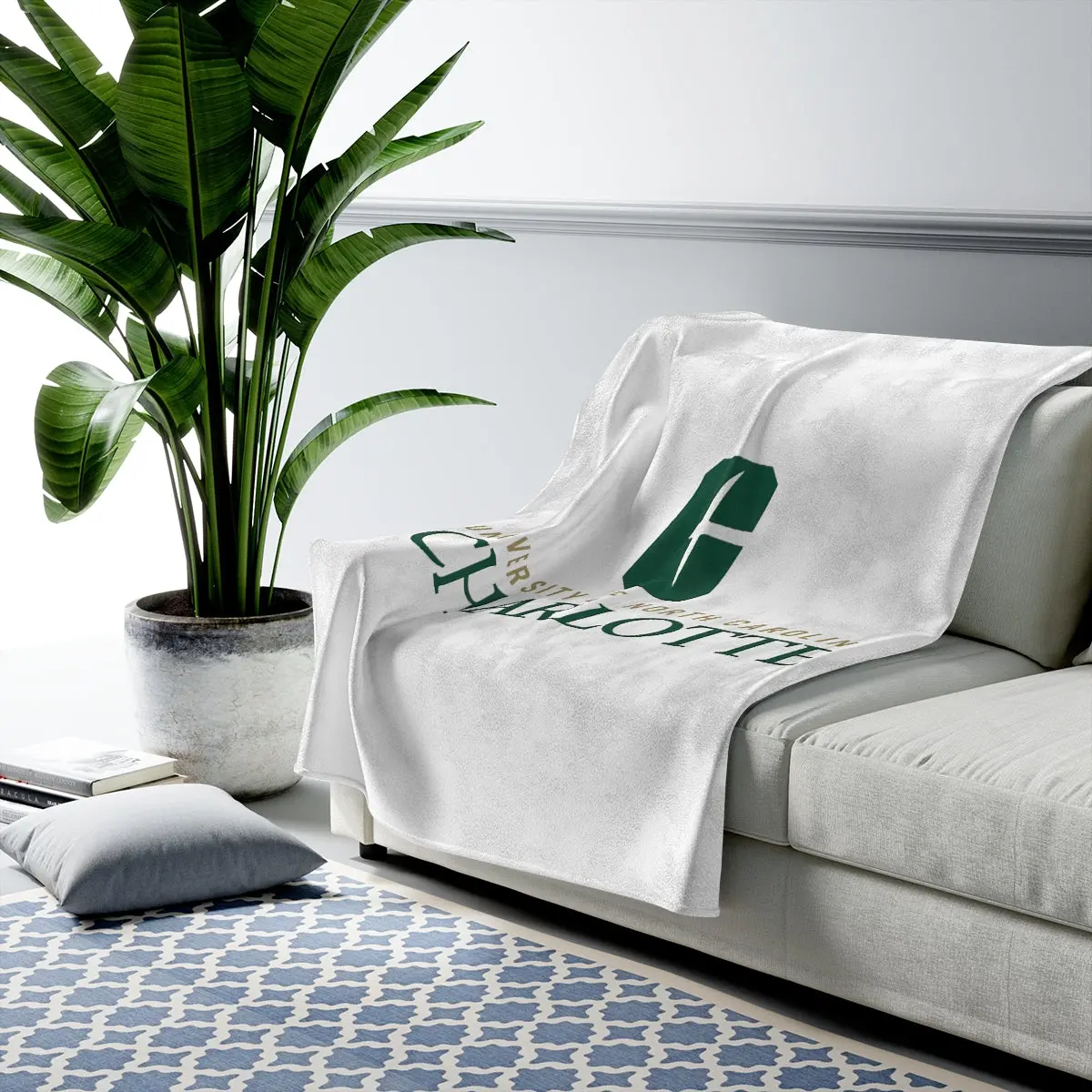 Uncc Velveteen Plush Blanket 1