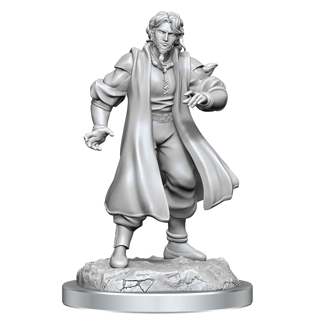 Male Human Sorcerer Merchant & Tiger Demon 1