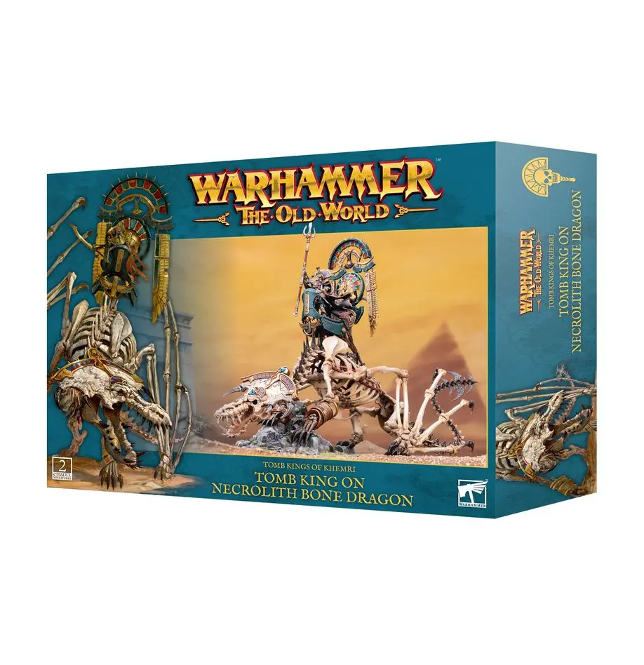 Tomb King On Necrolith Bone Dragon 1