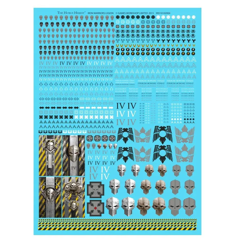 Iron Warriors Transfer Sheet 1