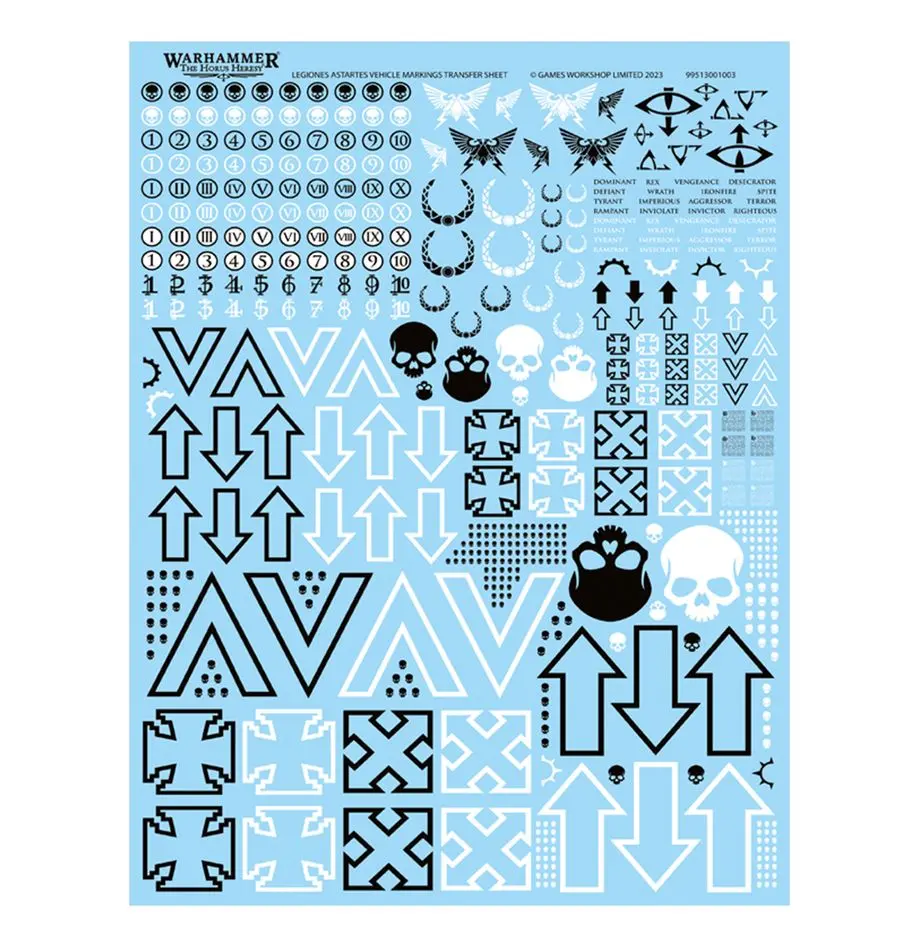 Legiones Astartes Vehicle Markings Transfer Sheet 1