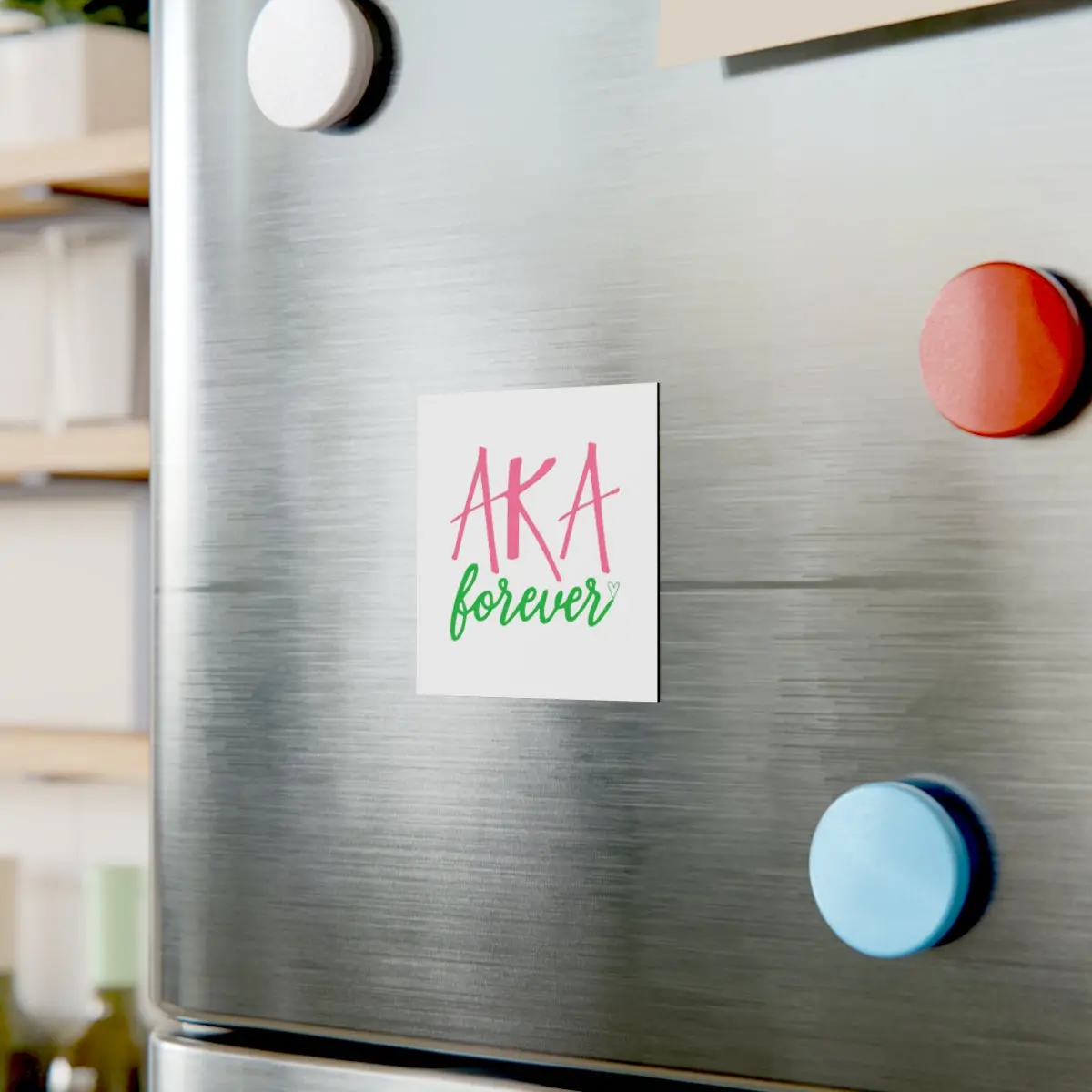 Aka Forever Square Magnet 1