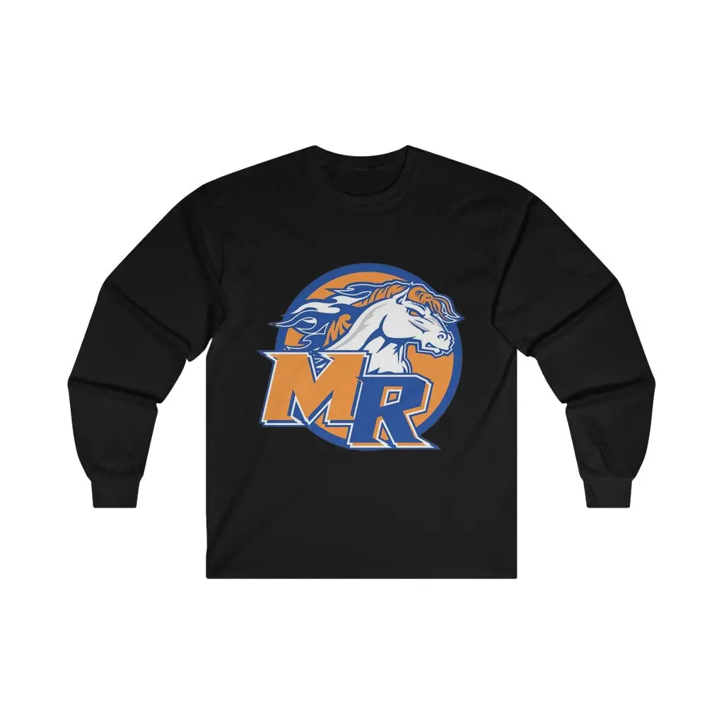 Marvin Ridge HS Slim-Fit Long Sleeve Tee – Versatile School-Themed Top - Image 3