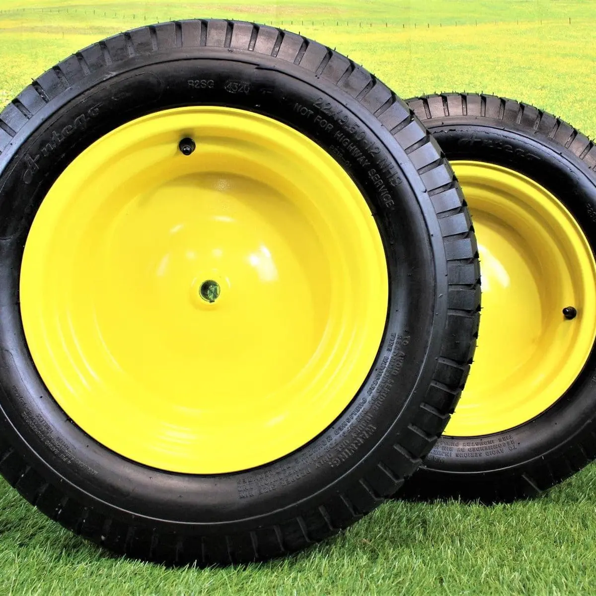 22X9.50-12 4 Ply Turf Tires & Wheels For John Deere Lawn & Garden Mower Turf Tires (Set Of Two) 1