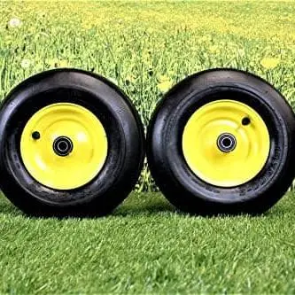 John Deere Front Wheel Tire Set P/N St808276 (13X5.00-6 Tires Fits Select Ztrak Models Z225, Z425, Z435, Z445 & Z465) 1