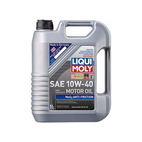 Liqui Moly Mos2 Leightlauf 10W40 Motor Oil - 5 L / Aceite Para Motor Liqui Moly Sae 10W40 Mos2 Antifricción 5 Litros
Precios Incluyen I.S.V. 1