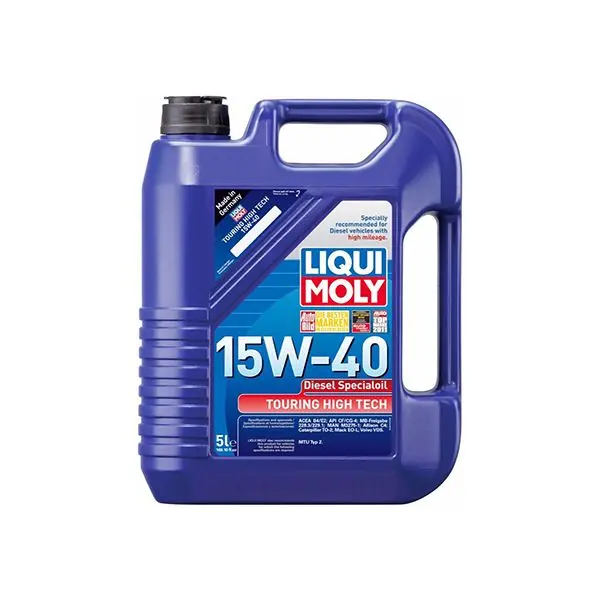 Liqui Moly Touring High Tech Diesel Special Oil 15W40 Motor Oil - 5 L / Aceite Para Motor Liqui Moly Sae 15W40 Touring High Tec Gasolina / Diésel 5 Litros
Precios Incluyen I.S.V. 1